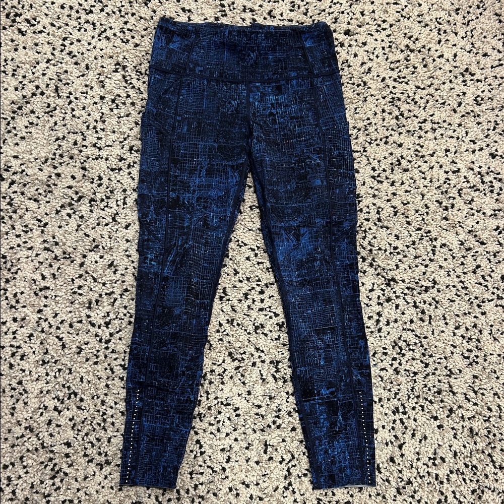 lululemon Fast and Free 7/8 in city lights multi-black